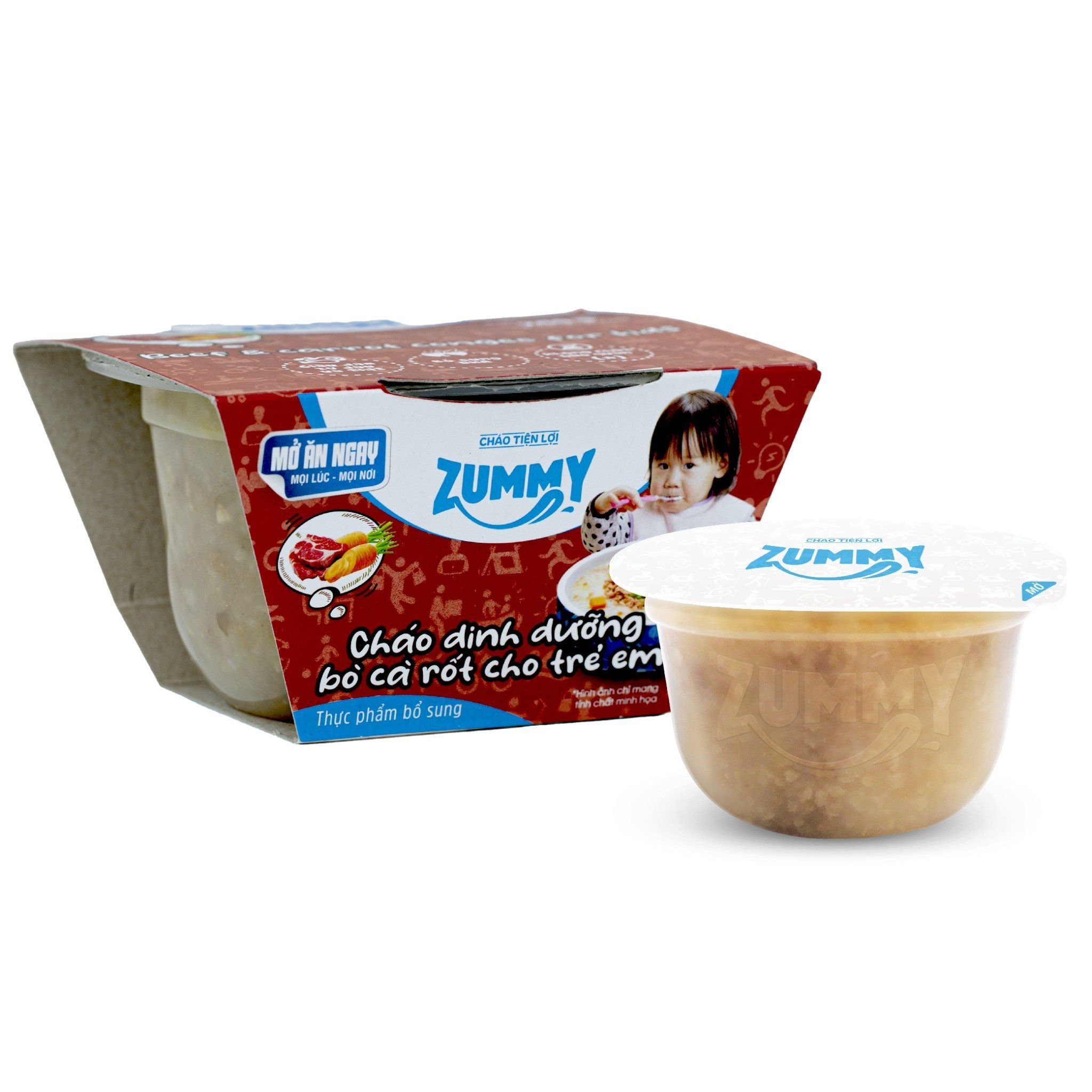  Thực Phẩm Bổ Sung Cháo Dinh Dưỡng Bò Cà Rốt Cho Trẻ Em 240g 