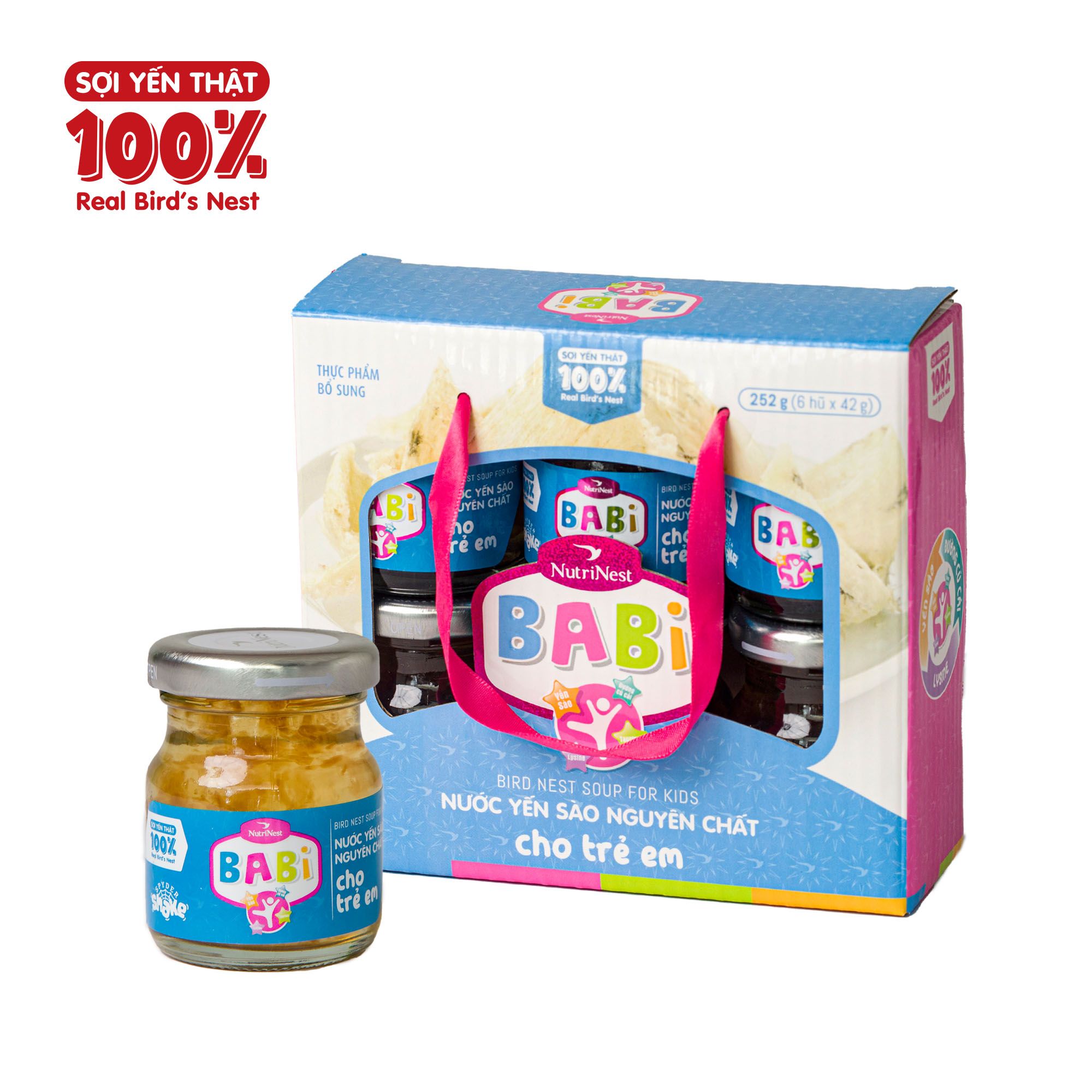  Dietary Supplement Bird's Nest Drink For Kids 42g - Set 6 jars x 42 g 