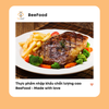  Lõi vai bò Canada cắt Steak (BeeFood) - Khay 180g 
