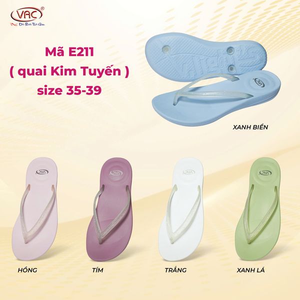  DÉP KẸP EVA E211 QUAI KIM TUYẾN 