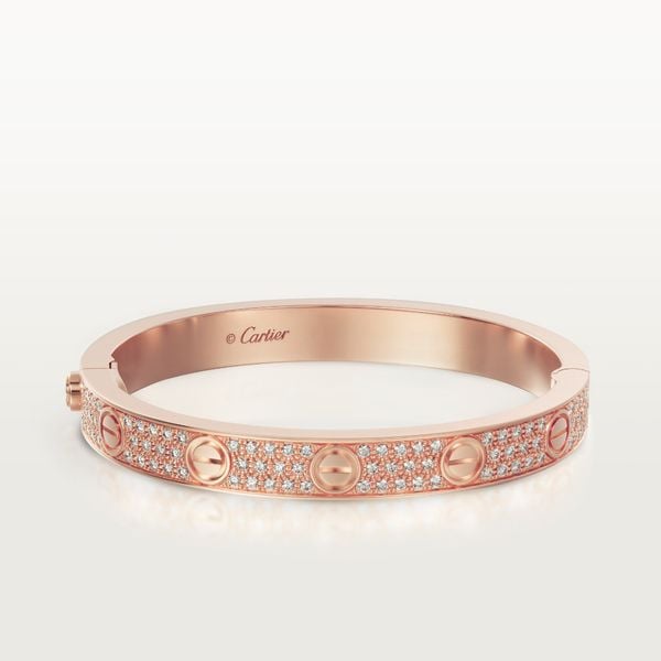  LOVE BRACELET, DIAMOND-PAVED 