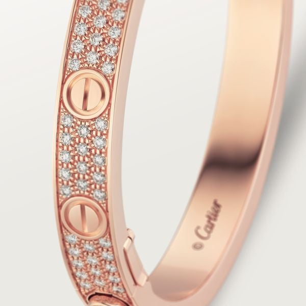  LOVE BRACELET, DIAMOND-PAVED 