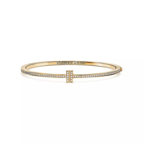  Tiffany T Diamond Hinged Wire Bangle 