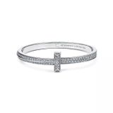  Tiffany T T1 Wide Diamond Hinged Bangle 