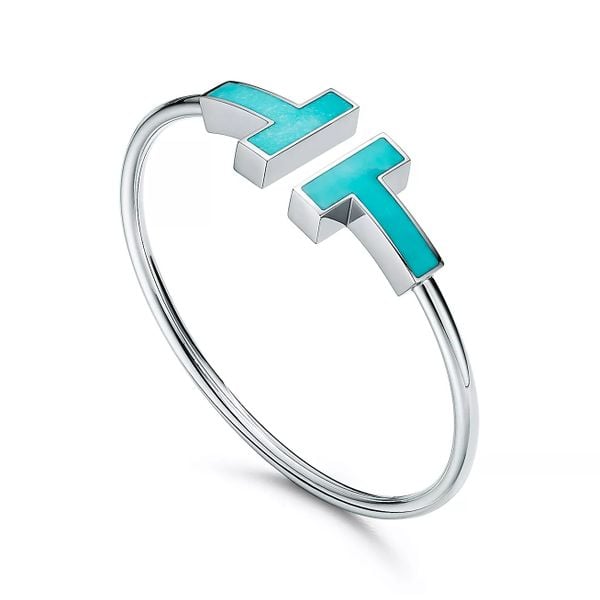  Tiffany T Wide Turquoise Wire Bracelet 