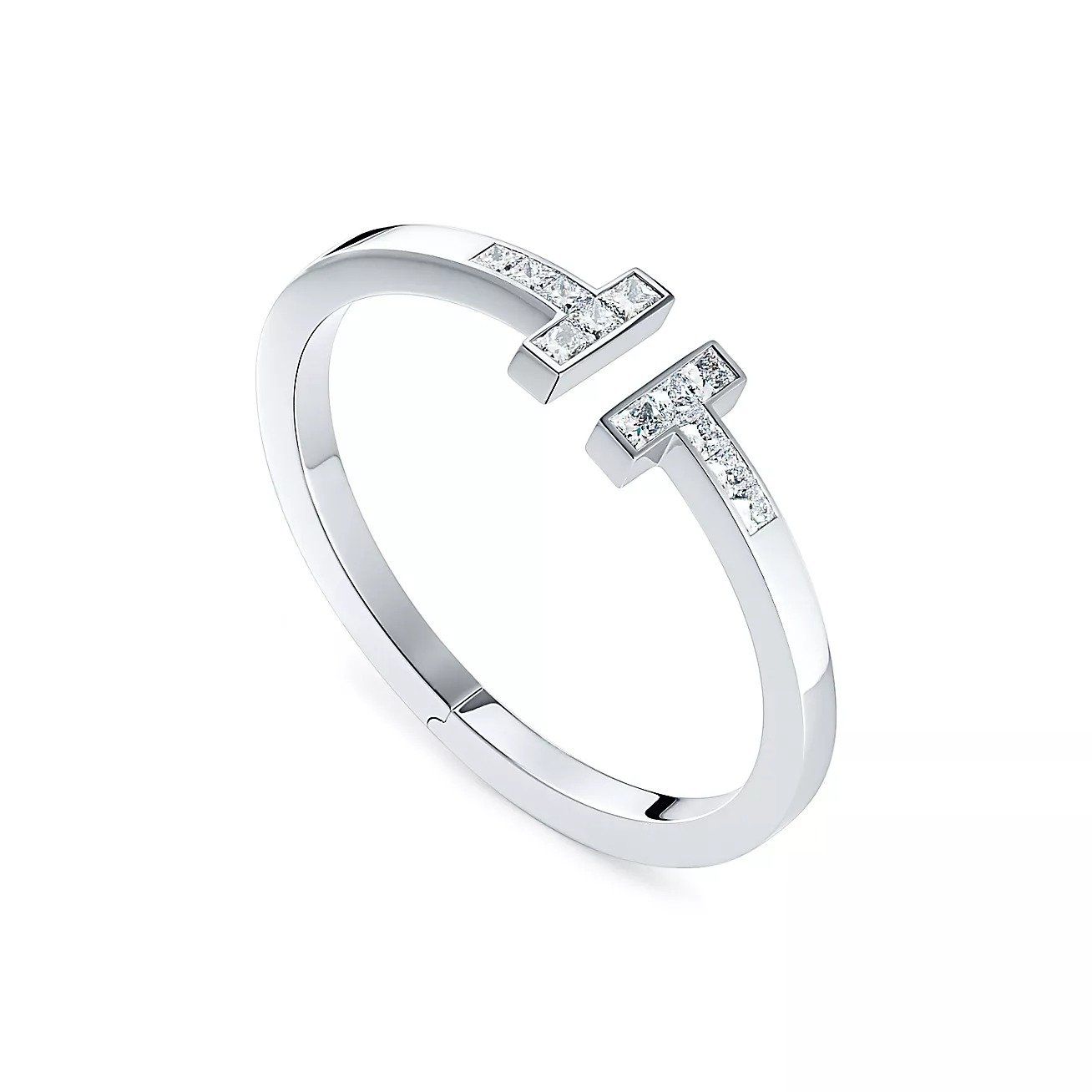  Tiffany T Princess-cut Diamond Square Bracelet 