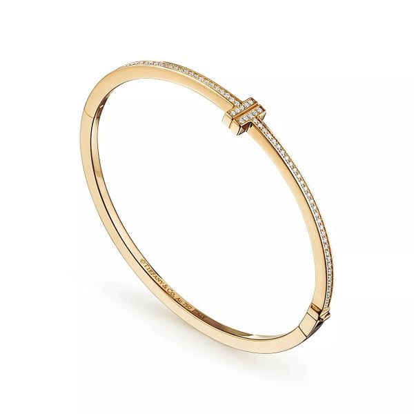  Tiffany T Diamond Hinged Wire Bangle 