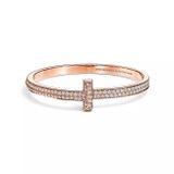  Tiffany T T1 Wide Diamond Hinged Bangle 