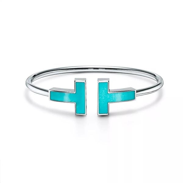  Tiffany T Wide Turquoise Wire Bracelet 