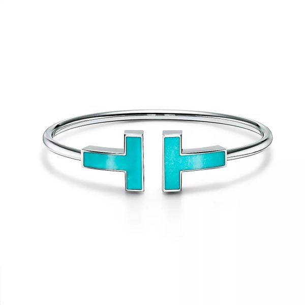  Tiffany T Wide Turquoise Wire Bracelet 