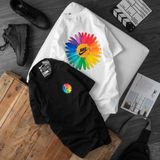  ÁO THUN NIKE KẾT HỢP HOA CÚC ĐA SẮC 