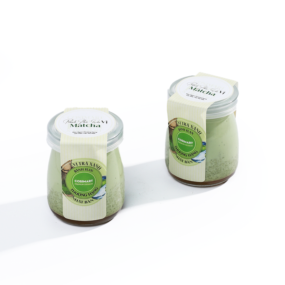  Bánh Flan vị Matcha 