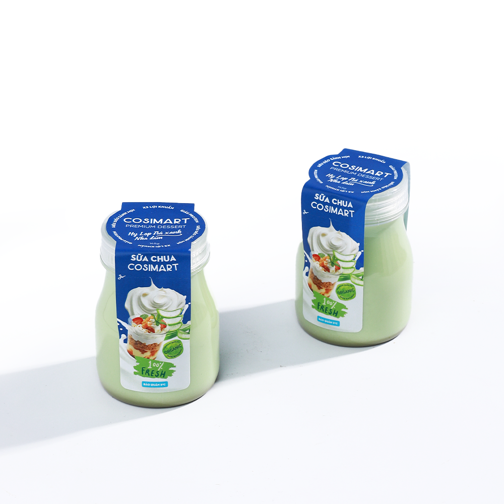  Sữa chua Hy Lạp – Trà xanh & Nha đam 