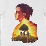  Áo thun Eren - Khát Vọng Tự Do - Attack on Titan, Trùm Cuối Anime, Unisex Cotton 100% 2 màu nam nữ 0360 