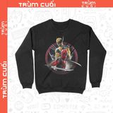  Áo Sweater Deadpool & Wolverine, Trùm Cuối Marvel Cine, Nỉ Bông 100% Unisex nam nữ 0430 