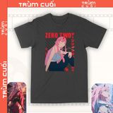  Áo thun Zero Two - Neon Genesis Evangelion Unisex Trùm Cuối Anime, Cotton 100% 2 màu nam nữ 0445 