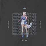  Áo thun K/DA ALL OUT Ahri - Liên Minh Huyền Thoại, Unisex Trùm Cuối Game, Cotton 100% 2 màu nam nữ 0170 