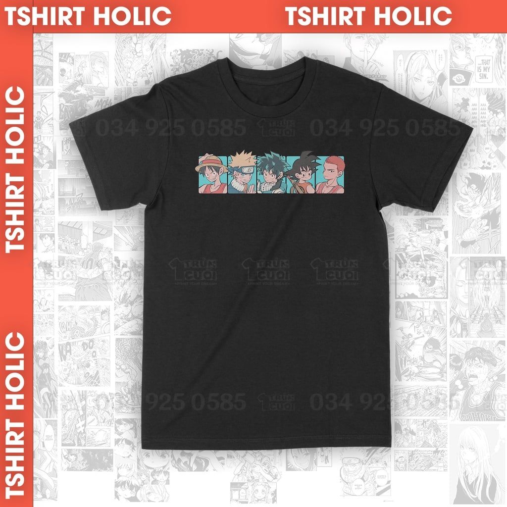  Áo thun Manga Main Kinh Điển 1 Unisex Trùm Cuối Manga Anime, Cotton 100% 2 màu nam nữ 0060 