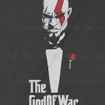  Áo thun God of War - Trùm Cuối Hy Lạp, Cotton 100% 2 màu nam nữ 0083 