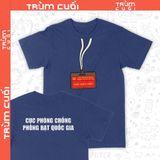  Áo thun Nhân Viên Cục Phòng Chống Phông Bạt, Trùm Cuối Meme, Unisex Cotton 100% 4 màu nam nữ 0442 