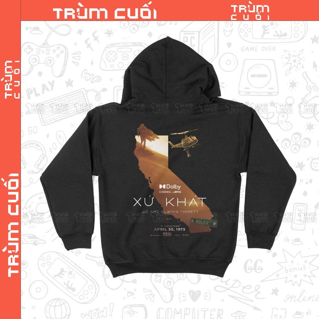  Áo Hoodie Xứ Khát, Trùm Cuối Cine Meme, Nỉ Bông 100% Unisex nam nữ 0426 