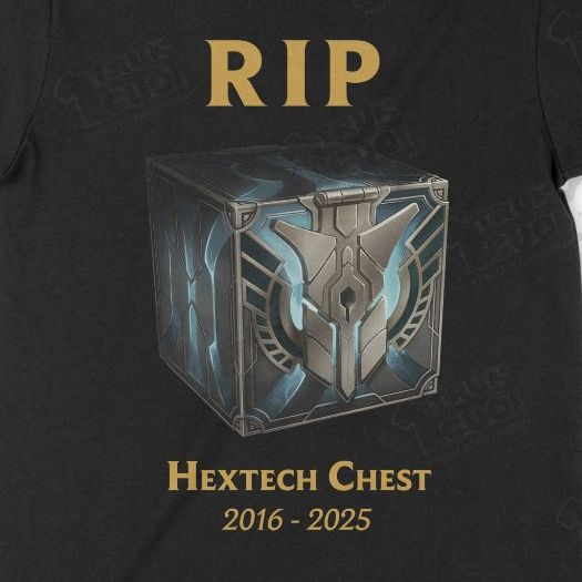  Áo thun Bye bye Rương Hextech, Trùm Cuối Meme Game Liên Minh, Cotton 100% Unisex 2 màu nam nữ 0458 