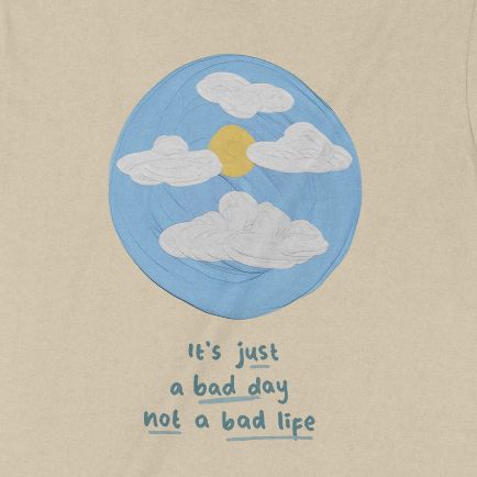  Áo thun Just A Bad Day, Trùm Cuối Casual, Unisex Cotton 100% 2 màu nam nữ 0242 
