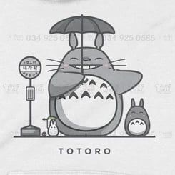 Áo Hoodie Totoro - Ghibli Trùm cuối Cine, Nỉ Bông 100% 2 màu nam nữ 0107 