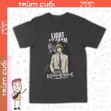  Áo thun Chết Nốt - Light Yagami, Trùm Cuối Manga Anime, Unisex Cotton 100% 2 màu nam nữ 0335 
