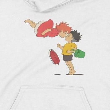  Áo Hoodie Cô bé người cá Ponyo - Ghibli Trùm cuối  Anime Cine, Cotton 100% 2 màu nam nữ 0120 