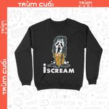  Áo sweater IScream, Trùm Cuối Halloween Horror Fes, Unisex Nỉ Bông 100% 2 màu nam nữ 0356 