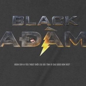  Áo thun Black AĐÀM - Trùm Cuối DC Unisex Cine, Cotton 100% 2 màu nam nữ 0126 