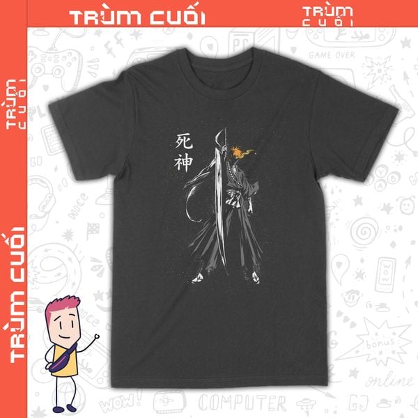  Áo thun Bleach - Kurosaki Ichigo, Trùm Cuối Anime, Unisex Cotton 100% 2 màu nam nữ 0329 