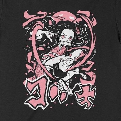 Áo Hoodie Kimetsu no Yaiba: Nezuko Kamado, Trùm Cuối Anime, Unisex Nỉ Bông 100% 2 màu nam nữ 