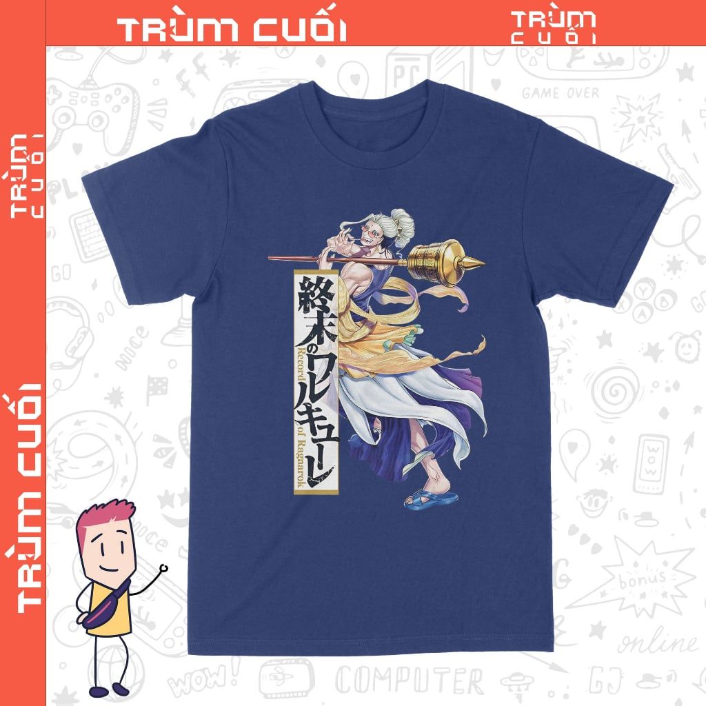  Áo thun Thích Ca - Record of Ragnarok, Trùm Cuối Anime, Unisex Cotton 100% 8 màu nam nữ 0337 