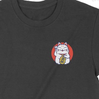  Áo thun Mèo Thần Tài MINI, Trùm Cuối 2023, Cotton 100% 2 màu nam nữ 0199 