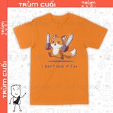  Áo thun Cáo Mặc Kệ, Trùm Cuối Casual Meme, Unisex Cotton 100% 2 màu nam nữ 0304 