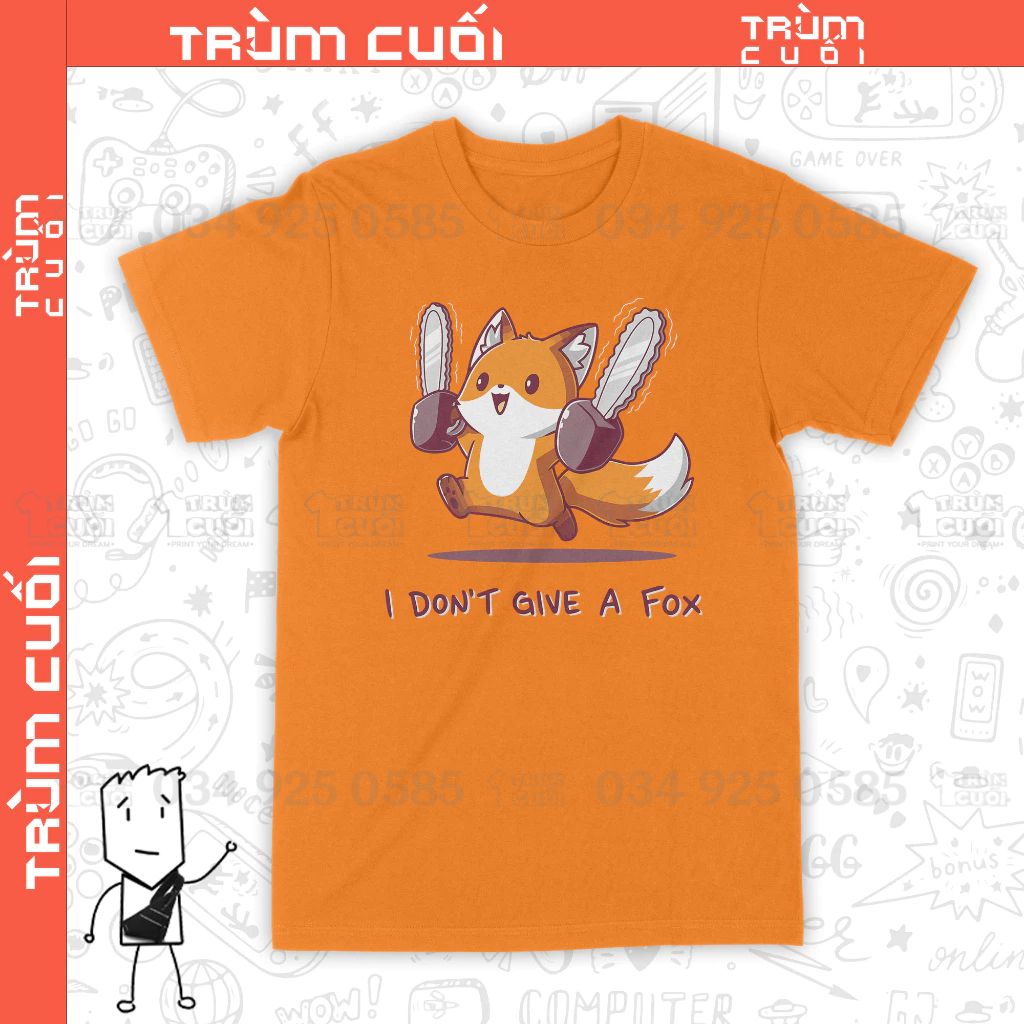  Áo thun Cáo Mặc Kệ, Trùm Cuối Casual Meme, Unisex Cotton 100% 2 màu nam nữ 0304 