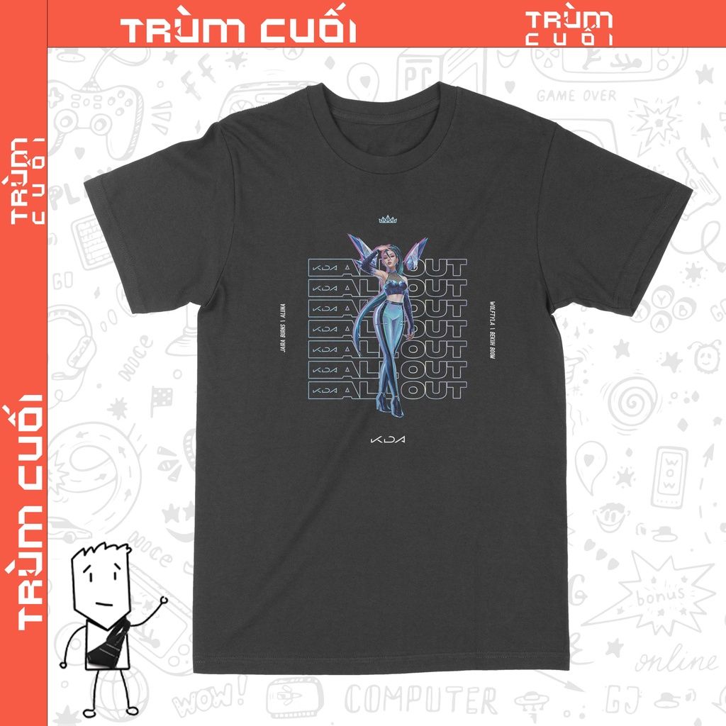  Áo thun K/DA ALL OUT Kai'sa - Liên Minh Huyền Thoại, Trùm Cuối Game, Cotton 100% 2 màu nam nữ 0173 
