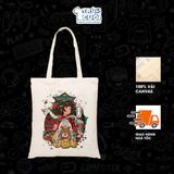  Túi Tote Ghibli, Trùm Cuối 2025, 100% vải Canvas 35x40 cm - Unisex Nam Nữ 2 màu đen trắng 