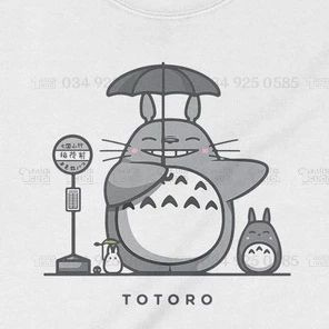  Áo Sweater Totoro - Ghibli, Trùm cuối Anime Cine, Unisex Nỉ Bông 100% 2 màu nam nữ 0107 