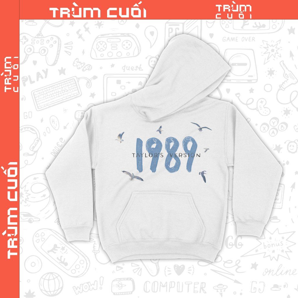  Áo Hoodie 1989 Taylor's Version, Trùm Cuối Thần Tượng Âm Nhạc, Unisex Nỉ Bông 100% 2 màu nam nữ 