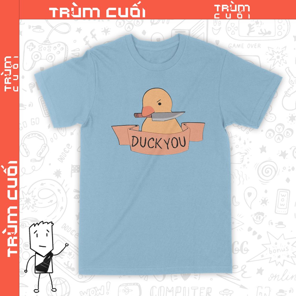  Áo thun 2 mặt Duck You, Trùm Cuối Casual, Unisex Cotton 100% 2 mặt 0302 