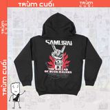  Áo Hoodie Samurai: The Ballad of Buck Ravers - Cyberpunk 2077 Unisex Trùm Cuối Game, Nỉ Bông 100% 2 màu nam nữ 0077 