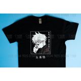  Áo thun Jujutsu Kaisen: Gojo Satoru Unisex Trùm Cuối Anime, Cotton 100% 2 màu nam nữ 0012 