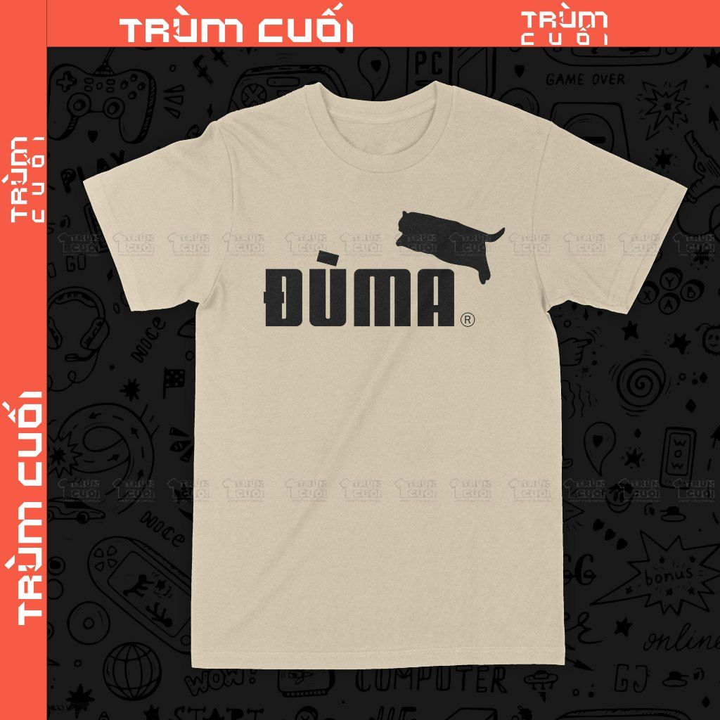  Áo thun DUMA, Trùm Cuối Meme, Unisex Cotton 100% 4 màu nam nữ 0438 