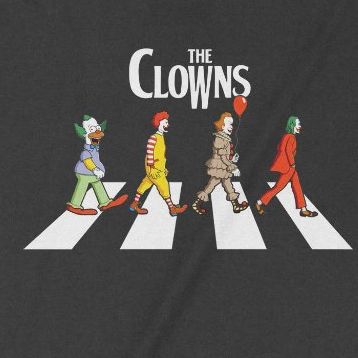 Áo thun Tứ Đại Danh Hề - The Clowns, Trùm Cuối Halloween Horror Fes, Unisex Cotton 100% 2 màu nam nữ 0352 