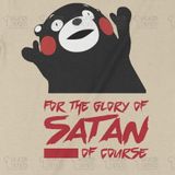 Áo thun Gấu Kumamon Satan, Trùm Cuối Meme Animal, Unisex Cotton 100% 2 màu nam nữ 0421 