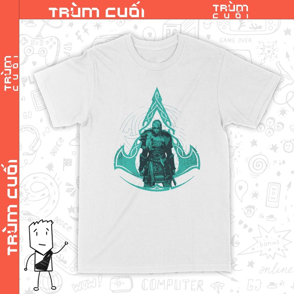  Áo thun Assassin's Creed Valhalla: Eivor, Unisex Trùm Cuối Game, Cotton 100% 2 màu nam nữ 0148 