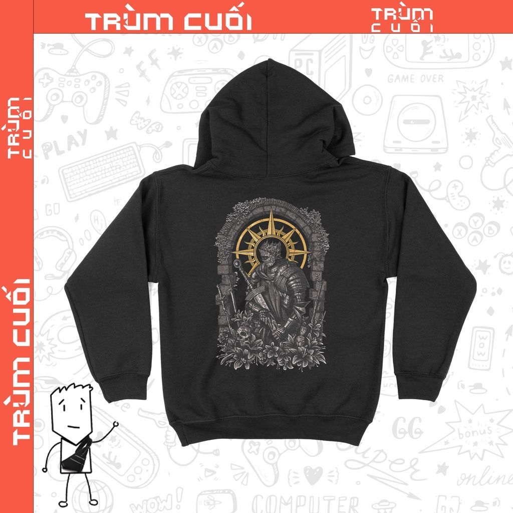  Áo Hoodie Soul of Cinder - Dark Souls, Trùm Cuối Game, Nỉ Bông 100% 2 màu nam nữ 0217 